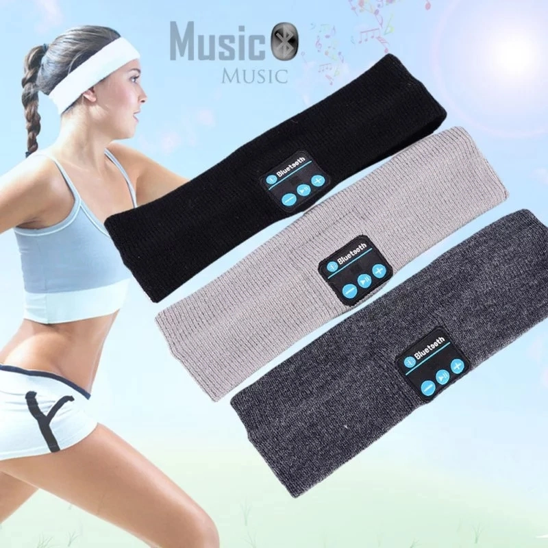 Music Bluetooth Headband Knits Sleeping Headwear Headphone Sports Speaker Headset Sleep Bluetooth Headphones