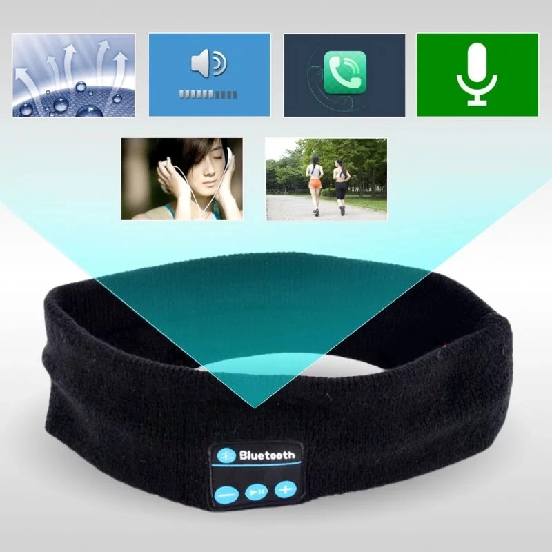 Music Bluetooth Headband Knits Sleeping Headwear Headphone Sports Speaker Headset Sleep Bluetooth Headphones