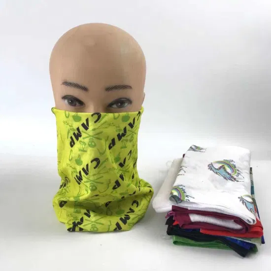 Bandanas de rosto de tubo de ciclismo de moda personalizada à prova de poeira